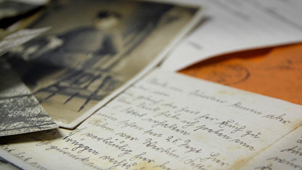 Old photographs and letters.